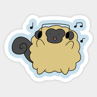 Dancing Fluffy Monkey Sticker